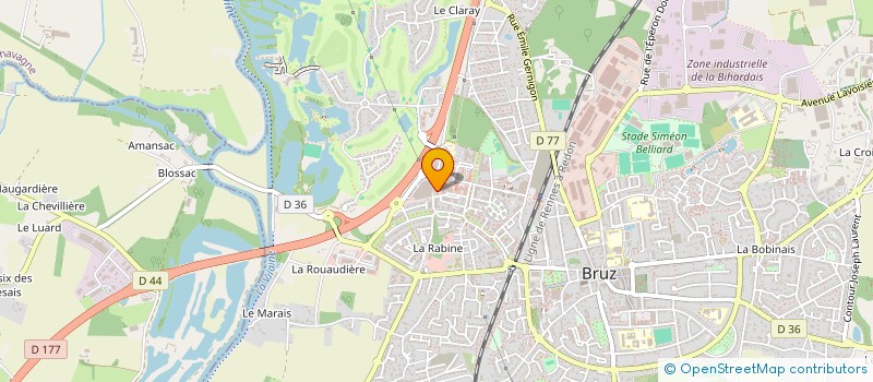 localisation de l'entreprise PAC FITNESS  BRUZ