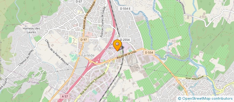 localisation de l'entreprise PAC HABITAT à LA FARLEDE