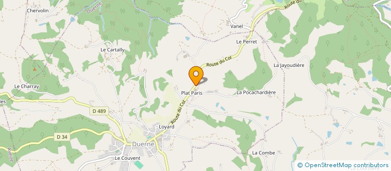 localisation de l'entreprise PAC IMMO  DUERNE