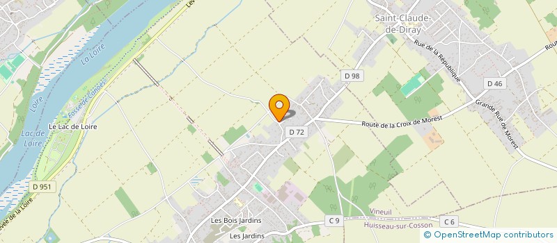 localisation de l'entreprise PAC-M à VINEUIL