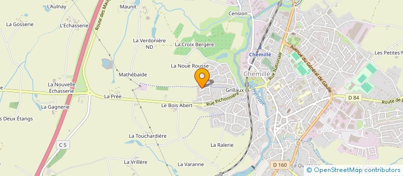 localisation de l'entreprise PAC SOL ISO CONSEIL  CHEMILLE-EN-ANJOU