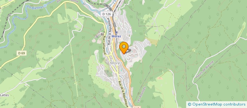 localisation de l'entreprise PACA  HAUTS DE BIENNE