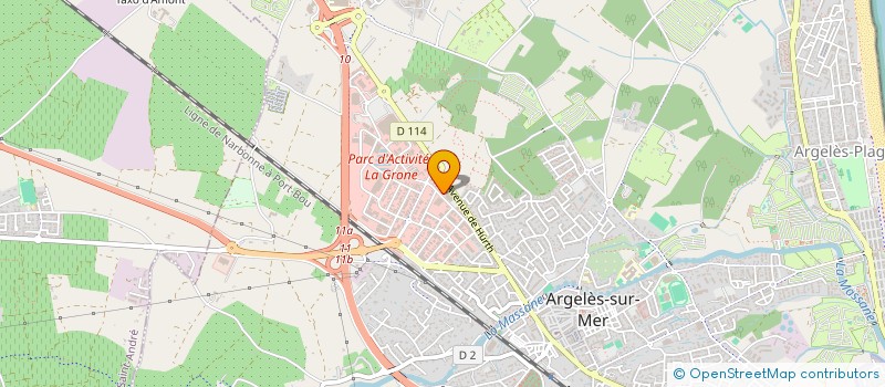 localisation de l'entreprise PACA à ARGELES-SUR-MER