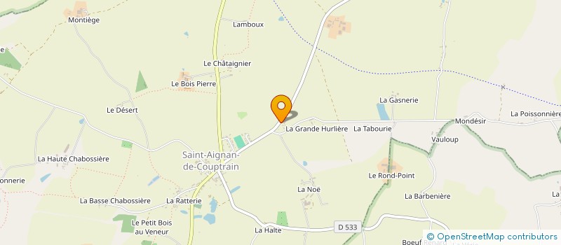 localisation de l'entreprise PACA  SAINT-AIGNAN-DE-COUPTRAIN