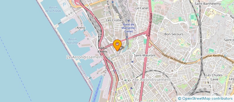 localisation de l'entreprise PACA ABRASIFS à MARSEILLE