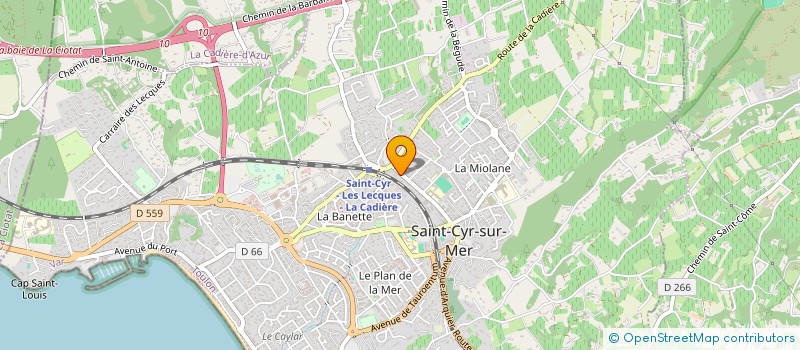 localisation de l'entreprise PACA AMBIANCE à SAINT-CYR-SUR-MER