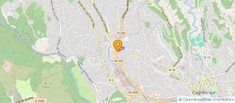 localisation de l'entreprise PACA BATIMENT à CAGNES SUR MER