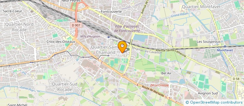 localisation de l'entreprise PACA CONCEPT ENERGIE  AVIGNON