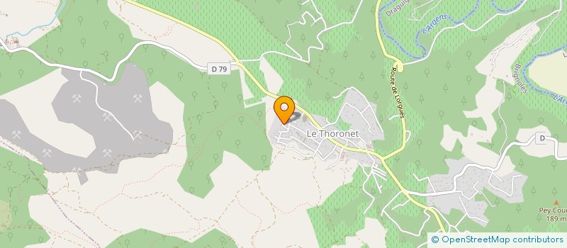 localisation de l'entreprise PACA CONSTRUCTION  LE THORONET