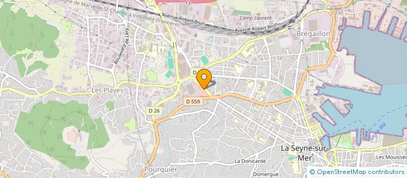 localisation de l'entreprise PACA CONSTRUCTION 83  LA SEYNE-SUR-MER