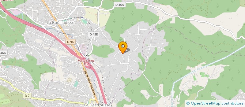 localisation de l'entreprise PACA CONSULTING  LA BOUILLADISSE