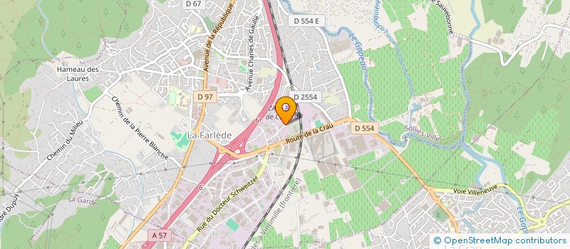 localisation de l'entreprise PACA DEMENAGEMENT à LA FARLEDE