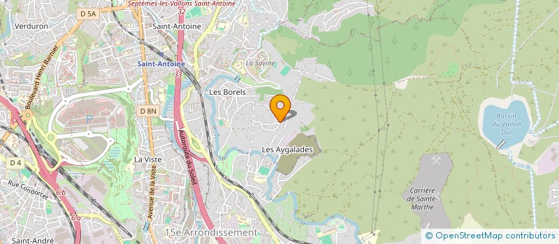 localisation de l'entreprise PACA ELECTRICITE à MARSEILLE