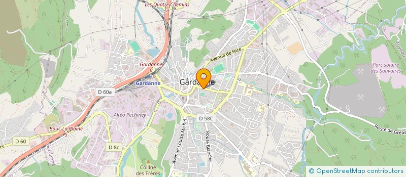 localisation de l'entreprise PACA ESPACES VERTS à GARDANNE