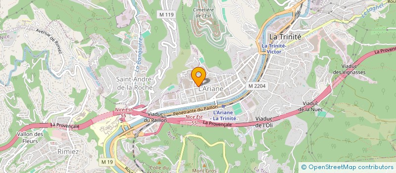 localisation de l'entreprise PACA ETANCHE  NICE