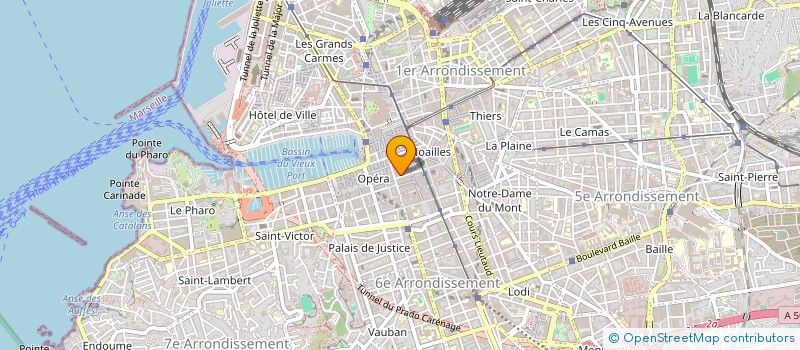localisation de l'entreprise PACA ETANCHEITE à MARSEILLE