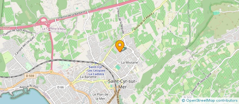 localisation de l'entreprise PACA EXPERTISE à SAINT-CYR-SUR-MER
