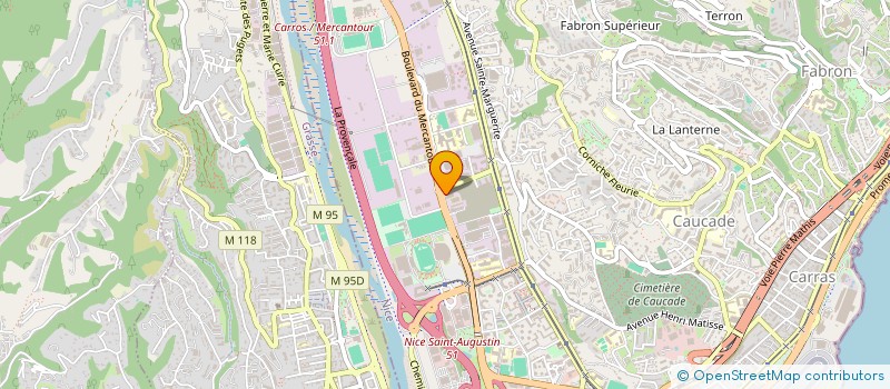 localisation de l'entreprise PACA FAST TRANSPORTS à NICE