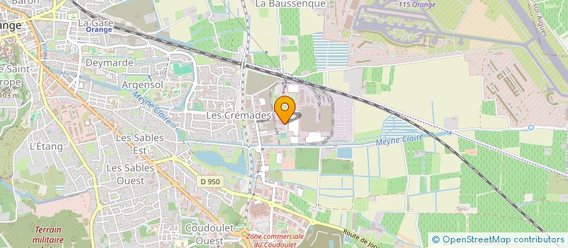 localisation de l'entreprise PACA-FERMETURES INDUSTRIELLES à ORANGE