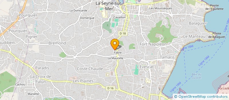 localisation de l'entreprise PACA HABITAT DECOR  LA SEYNE SUR MER