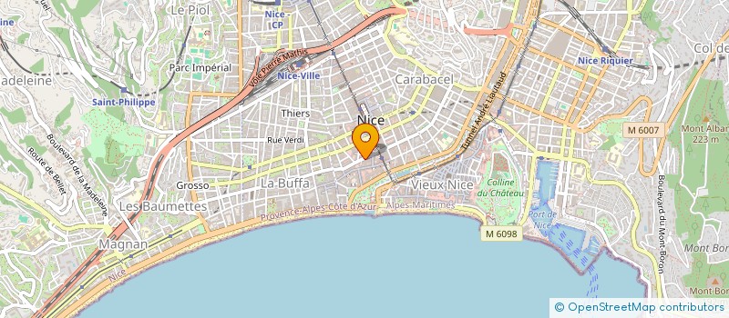 localisation de l'entreprise PACA INVEST  NICE