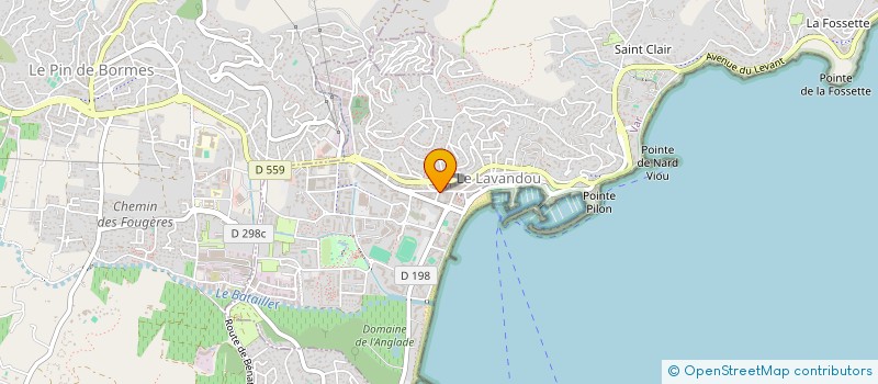 localisation de l'entreprise PACA INVEST à LE LAVANDOU