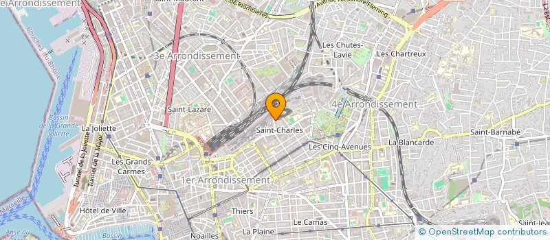 localisation de l'entreprise PACA INVEST à MARSEILLE
