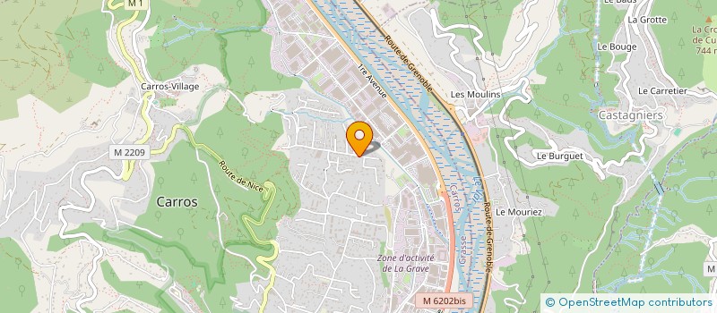 localisation de l'entreprise PACA INVEST à CARROS