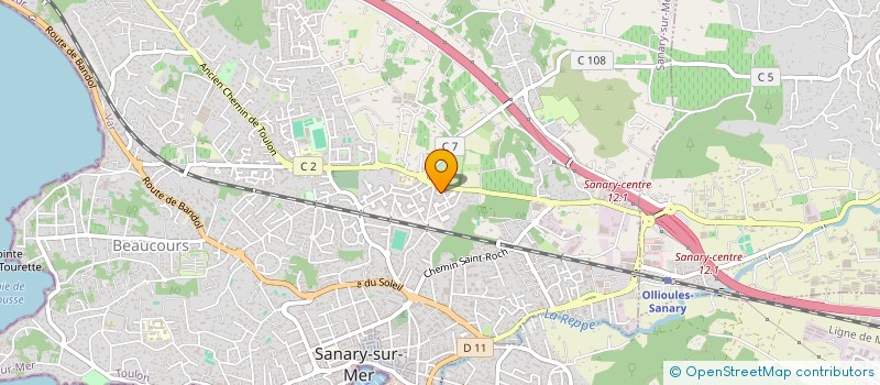 localisation de l'entreprise PACA LOGEMENTS ETUDIANTS à SANARY-SUR-MER