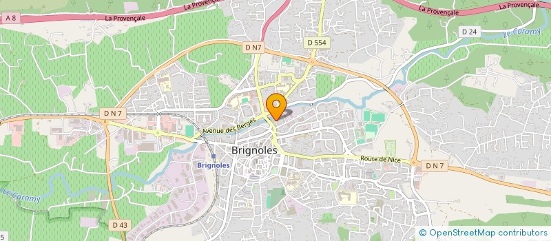 localisation de l'entreprise PACA M.G PRO 83 à BRIGNOLES