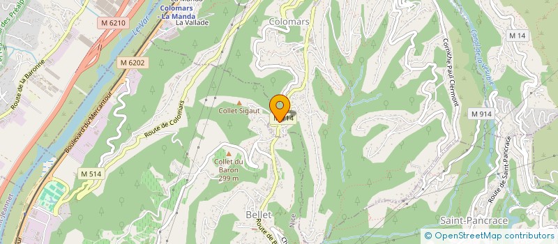 localisation de l'entreprise PACA NUISIBLES  COLOMARS