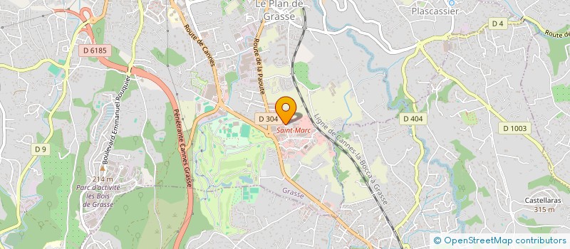 localisation de l'entreprise PACA PARFUMS INTERNATIONAL  GRASSE