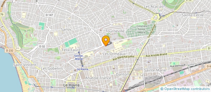 localisation de l'entreprise PACA PAVOIS  LE HAVRE