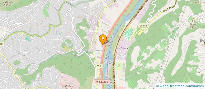 localisation de l'entreprise PACA PAYSAGE  SAINT-JEANNET