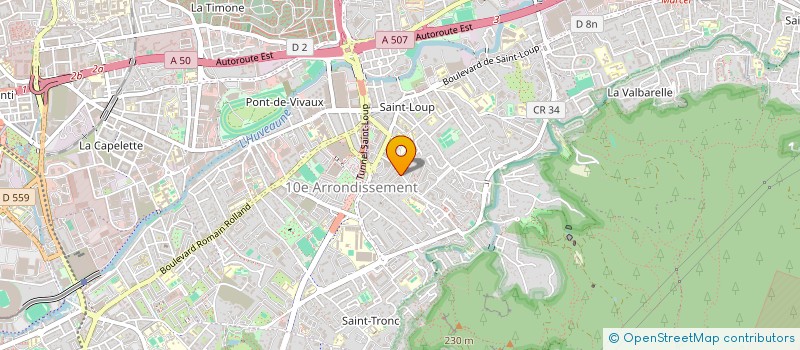 localisation de l'entreprise PACA PLAFONDS ACOUSTIQUES CLOISONS ALUMI à MARSEILLE