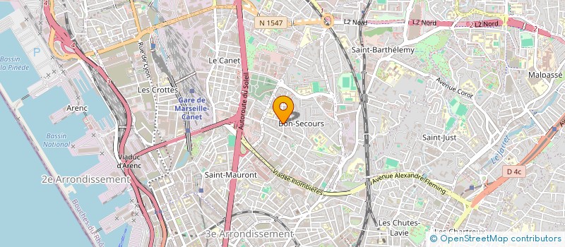 localisation de l'entreprise PACA PLOMBERIE FCHY à MARSEILLE