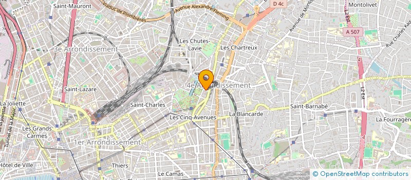 localisation de l'entreprise PACA PREVENTION SECURITE à MARSEILLE