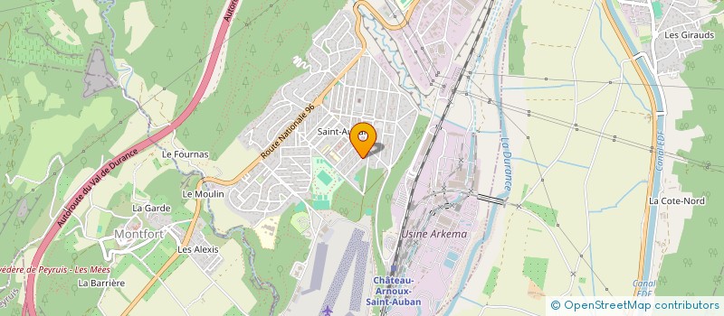 localisation de l'entreprise PACA PRO SOLAIRE à CHATEAU-ARNOUX-SAINT-AUBAN