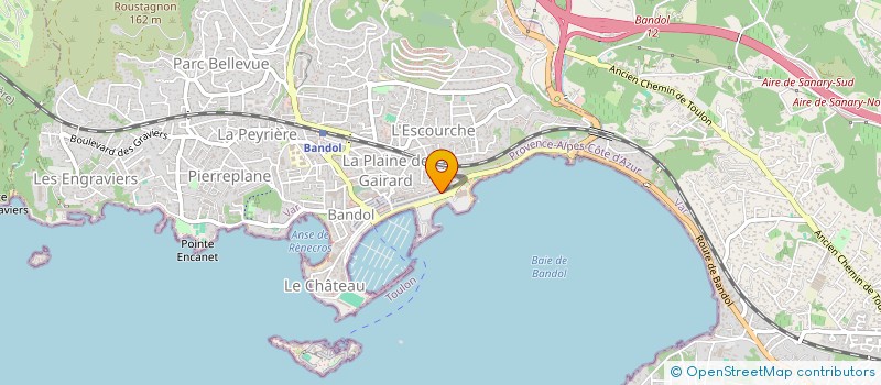 localisation de l'entreprise PACA PYRO à BANDOL