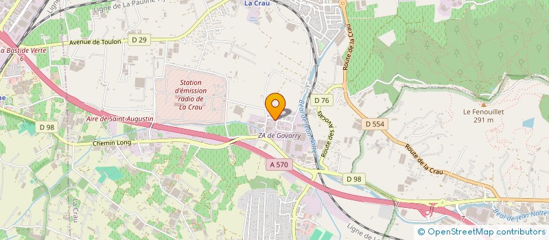 localisation de l'entreprise PACA RECUPERATION à LA CRAU