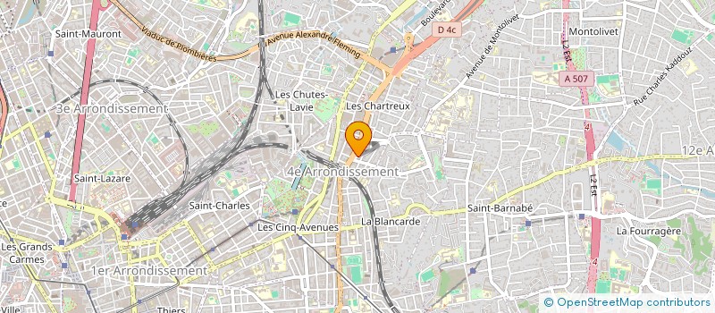 localisation de l'entreprise PACA RENOVATION à MARSEILLE