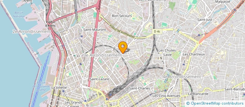 localisation de l'entreprise PACA RENOVATION à MARSEILLE