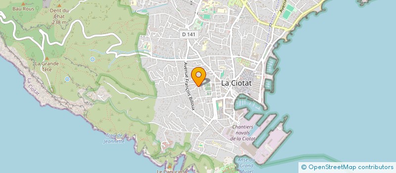 localisation de l'entreprise PACA RESERVES SERVICES à LA CIOTAT