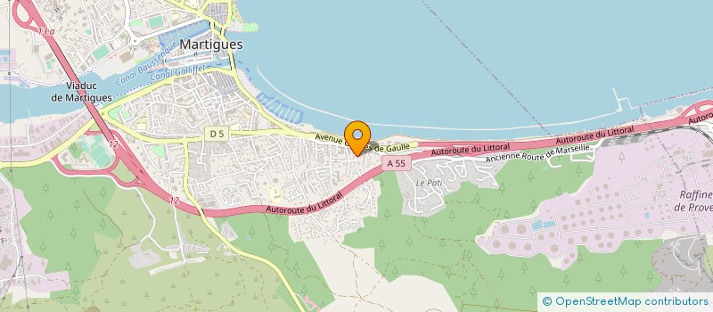 localisation de l'entreprise PACA RTP à MARTIGUES