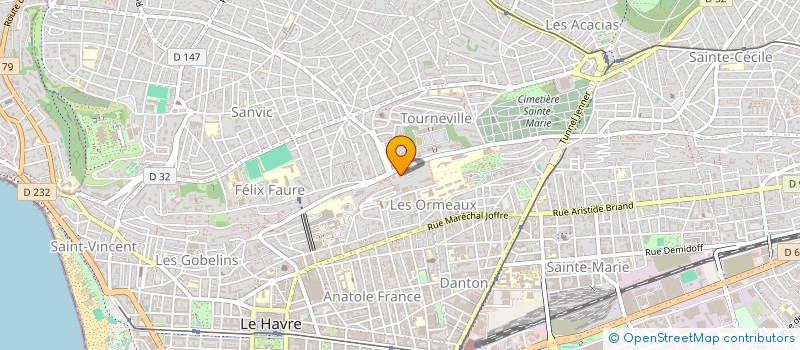 localisation de l'entreprise PACA SAINT LOUIS à LE HAVRE