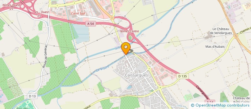 localisation de l'entreprise PACA SERVICES 13  CAISSARGUES