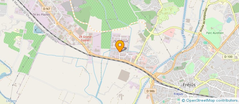 localisation de l'entreprise PACA SOFT à FREJUS