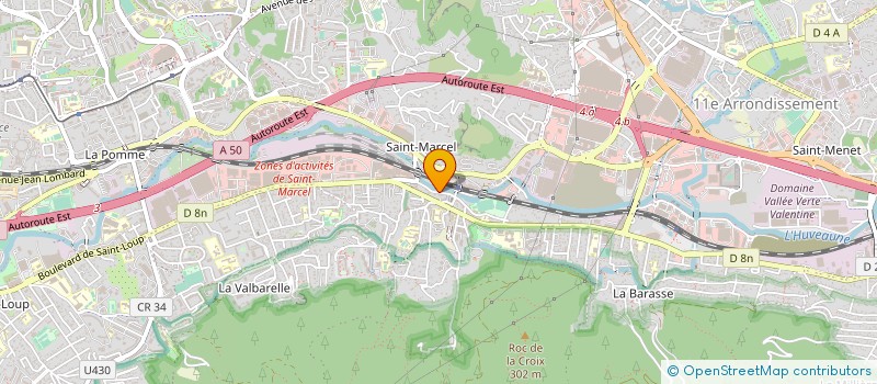 localisation de l'entreprise PACA SUD PEINTURE à MARSEILLE