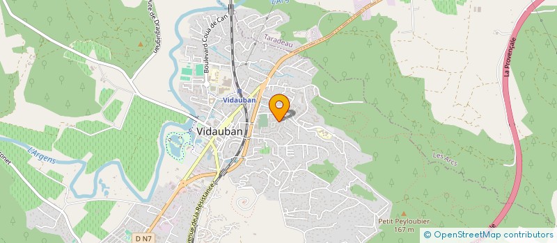 localisation de l'entreprise PACA TRAITEMENT DE L EAU ET CLIMATISATION  VIDAUBAN