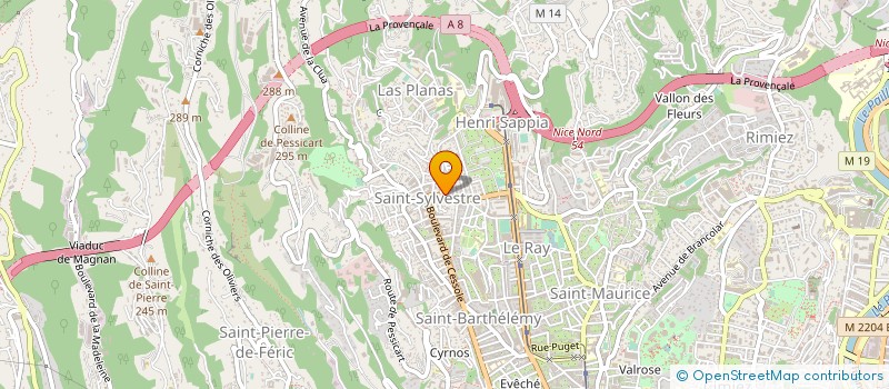 localisation de l'entreprise PACA UNION à NICE